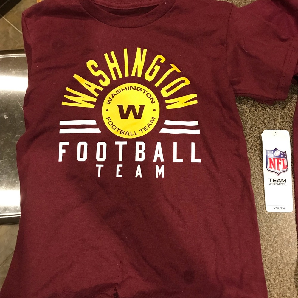 Washington Football Teqm T-Shirt Kids, Burgundy.